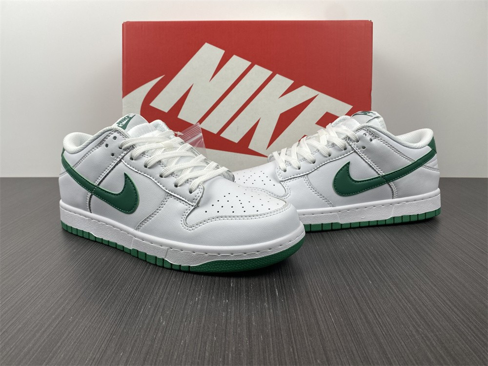 nike dunk low white green noise(w) dd1503-112