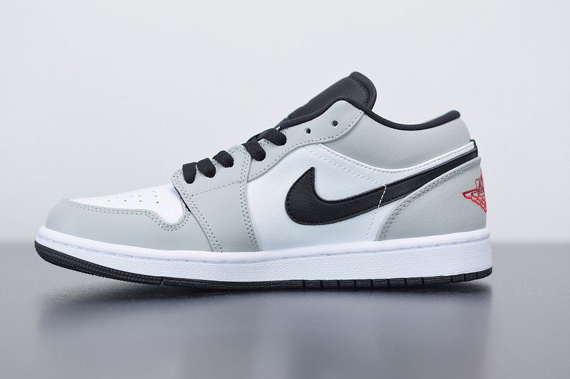 air jordan 1 low gs "light smoke grey" 553560-030