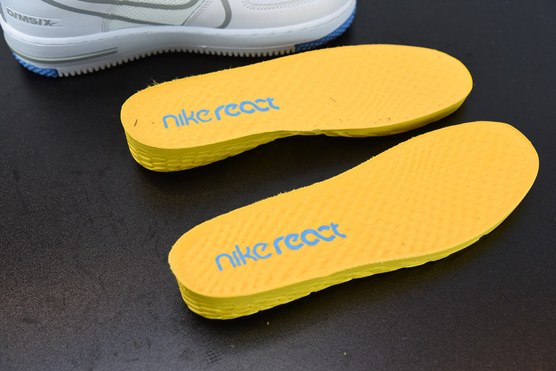 nike air force 1 react light smoke grey ct1020-100