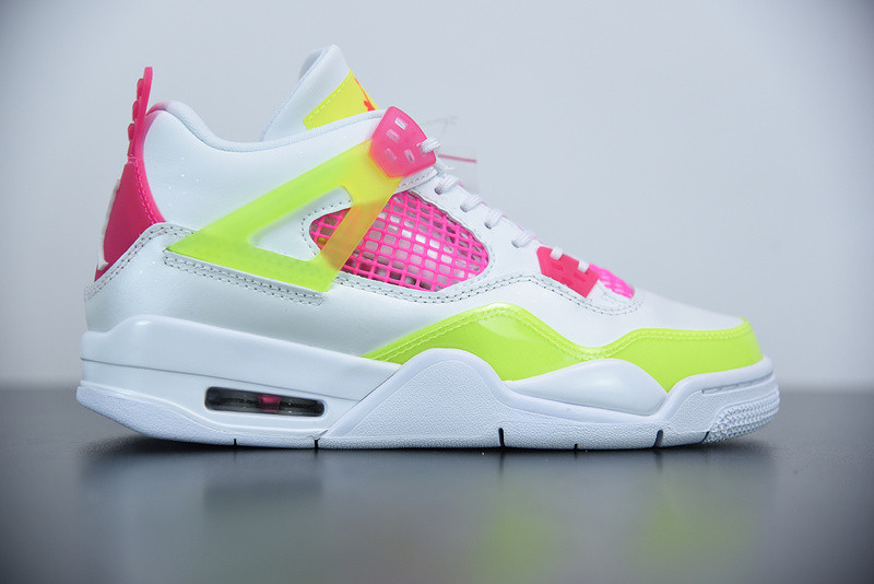 air jordan 4 girls lemon venom pink blast cv7808-100