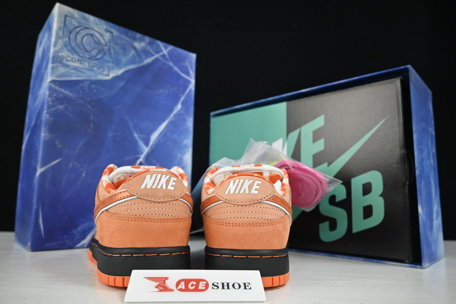 concepts x nike sb dunk low "orange lobster" fd8776-800
