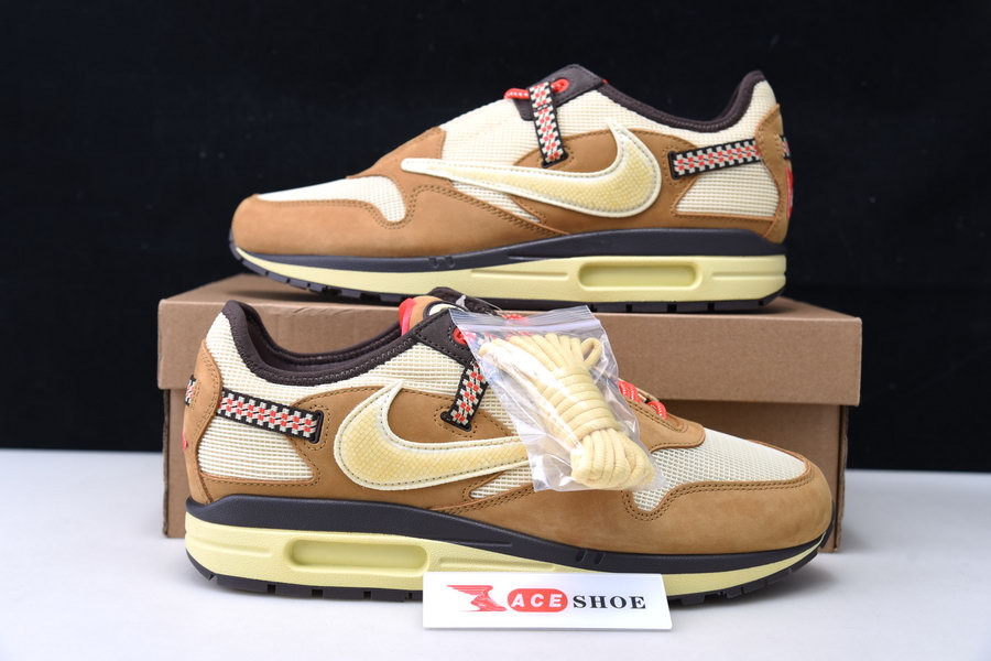 travis scott x nike air max 1 "wheat" do9392-701