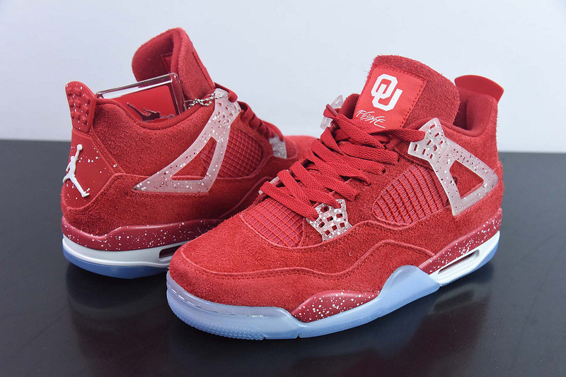air jordan 4 retro oklahoma sooners pe aj4-904282