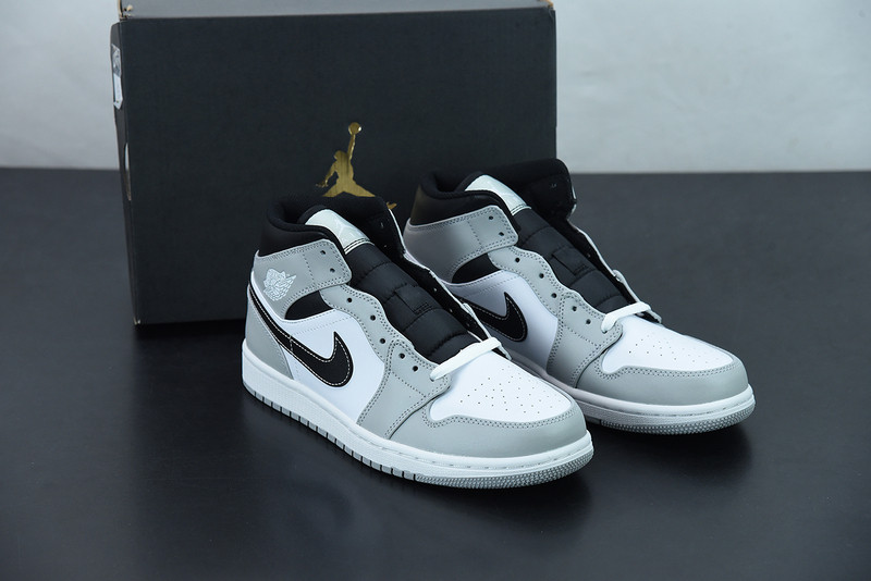 air jordan 1 mid light smoke grey 554724-078