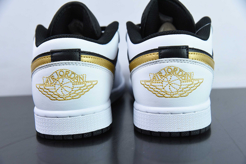 air jordan 1 low “gold swoosh” 553558-172