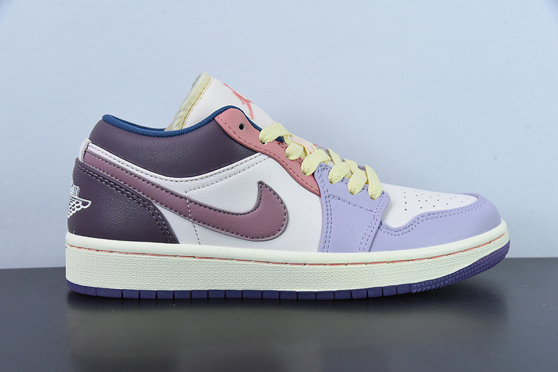 air jordan 1 low covered in pastel pinks and purples dz2768-651